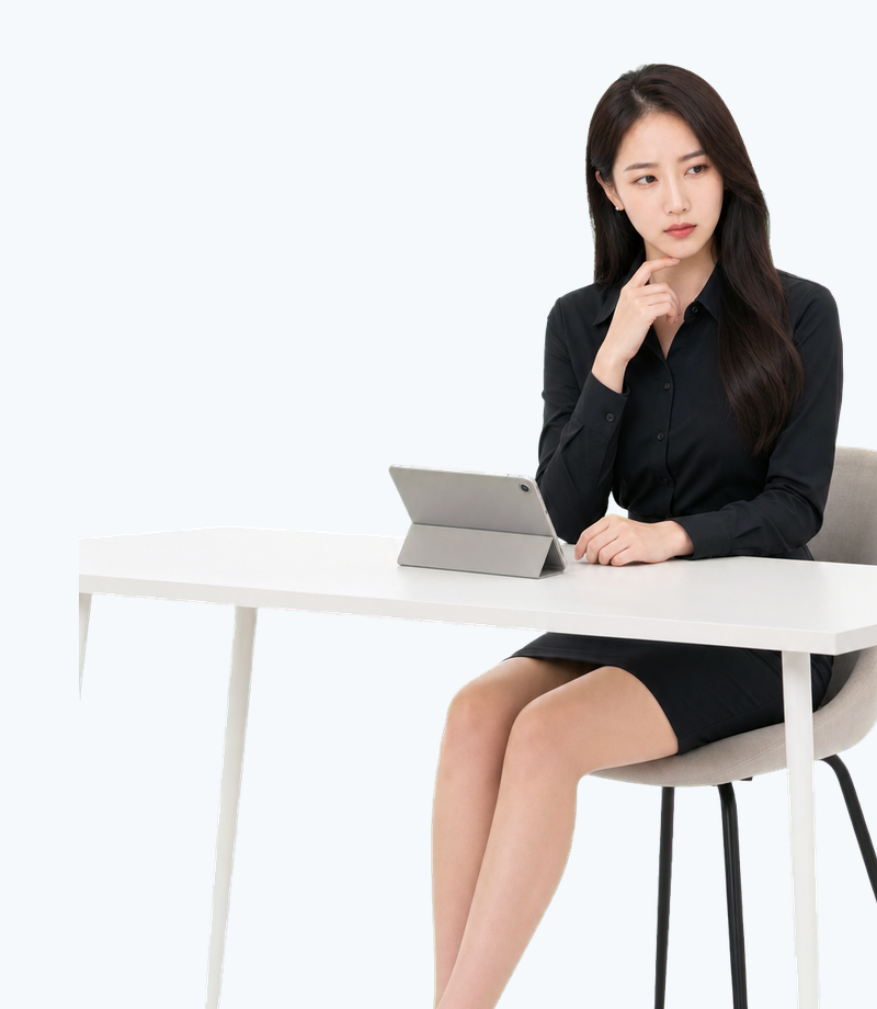 광고 운영 데이터를 검토하며 고민하는 담당자